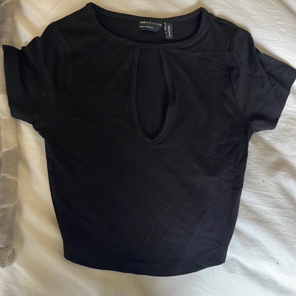 Asos black crop top